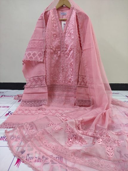 3D Cutwork Khaddar