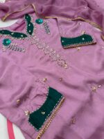 Mahveen 3 pc Unstitched - Image 27