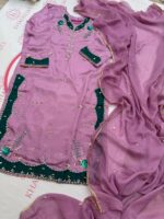 Mahveen 3 pc Unstitched - Image 29