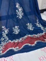 Abeer | Embroidered Russian Silk Ensemble - Image 5