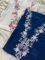 Abeer | Embroidered Russian Silk Ensemble