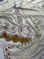 Abeer | Embroidered Russian Silk Ensemble - Image 17