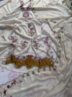 Abeer | Embroidered Russian Silk Ensemble - Image 19